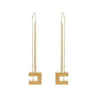 Elisabetta Franchi Logo Pendant Earrings