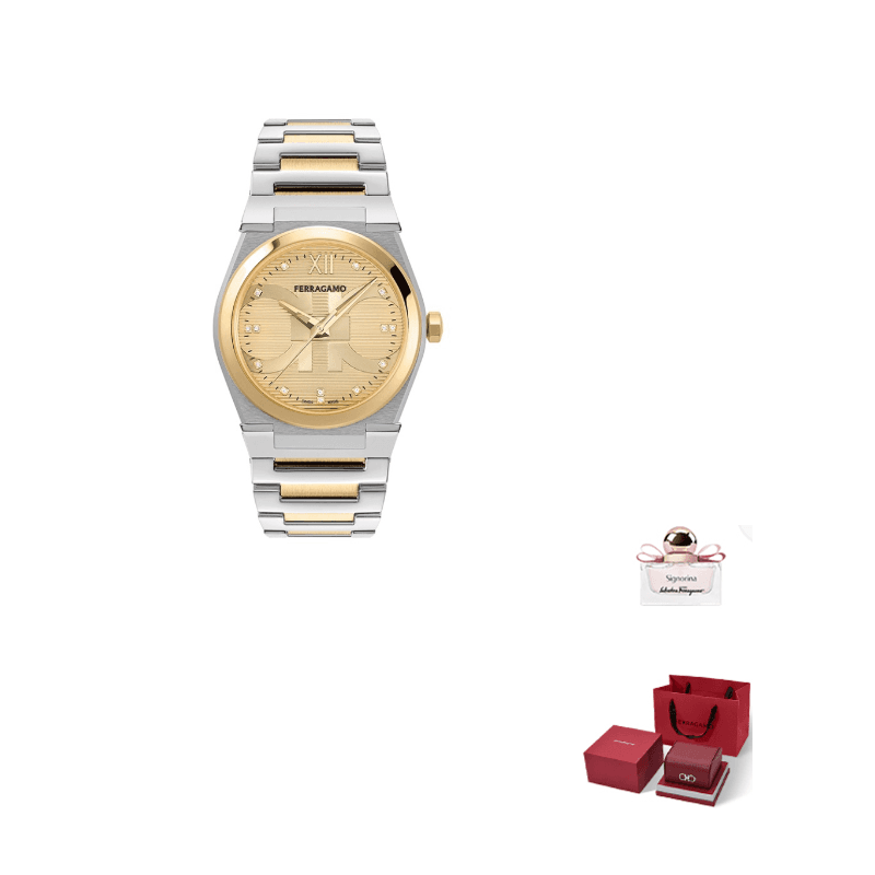 Ferragamo Vega Quartz 40mm Gold