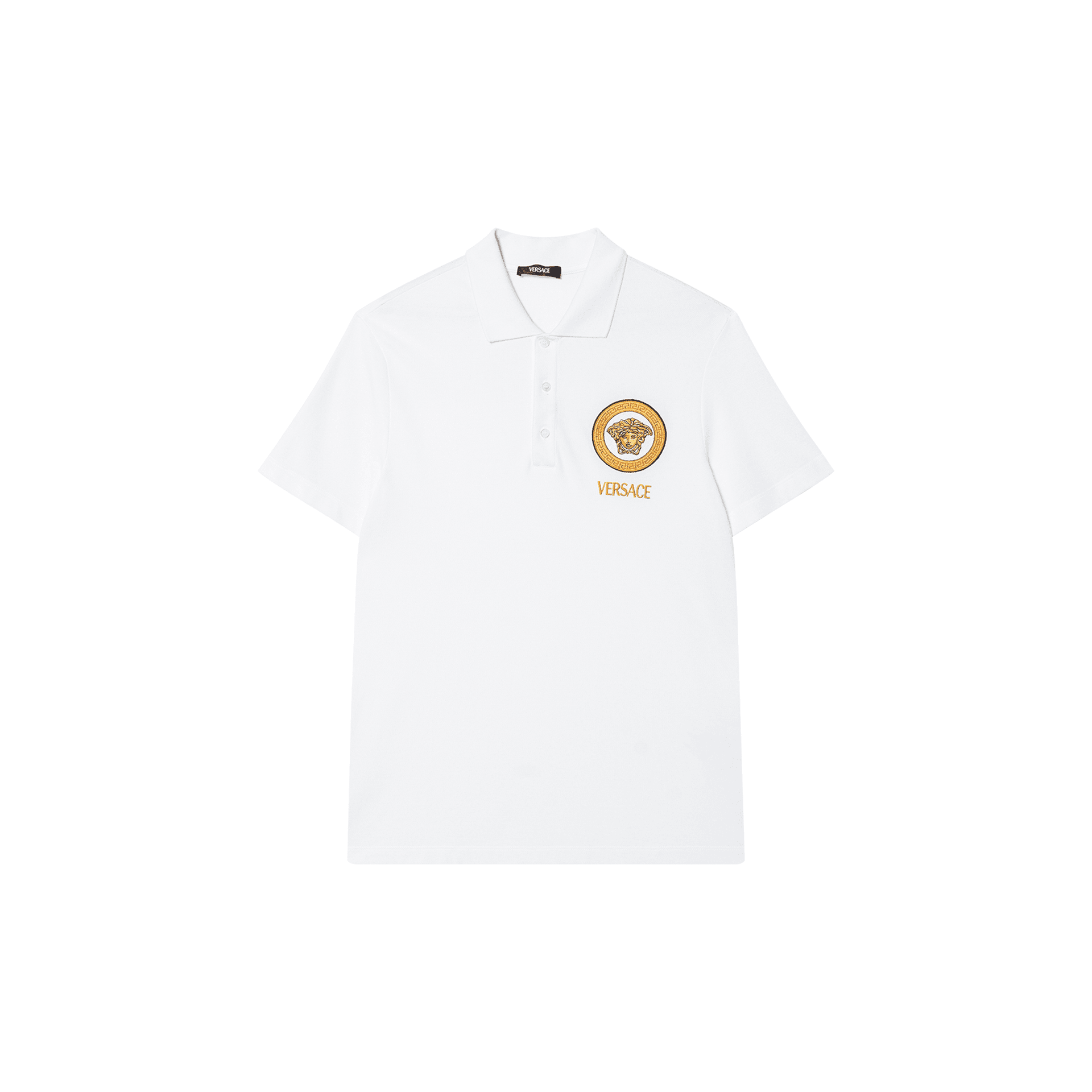Versace logoembroidered polo shirt