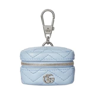 GUCCI GG Marmont Bag Attachment Earphone Case Blue