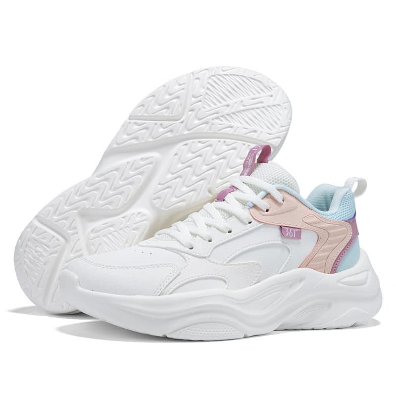 361° Cushioning, Feather White Pink Litchi