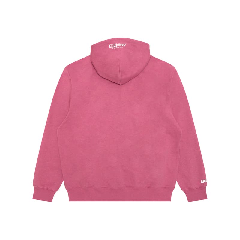 Aape logo-embossed zip-up hoodie