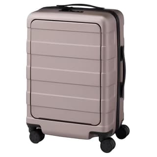 MUJI Polycarbonate Trolley Bag 20 Inch Beige/Black