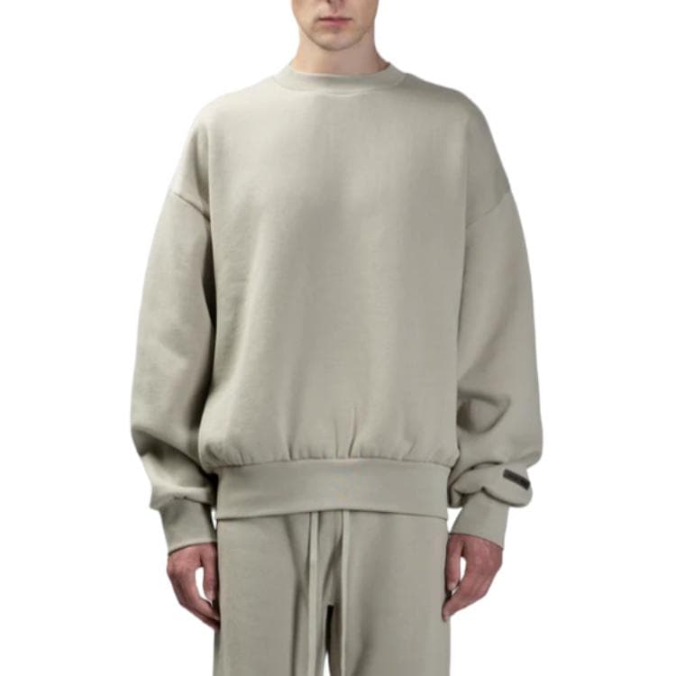 Fear Of God Essentials Classsic Fleece Crewneck Sweatshirt ABBEY STONE/Stone Beige Gray