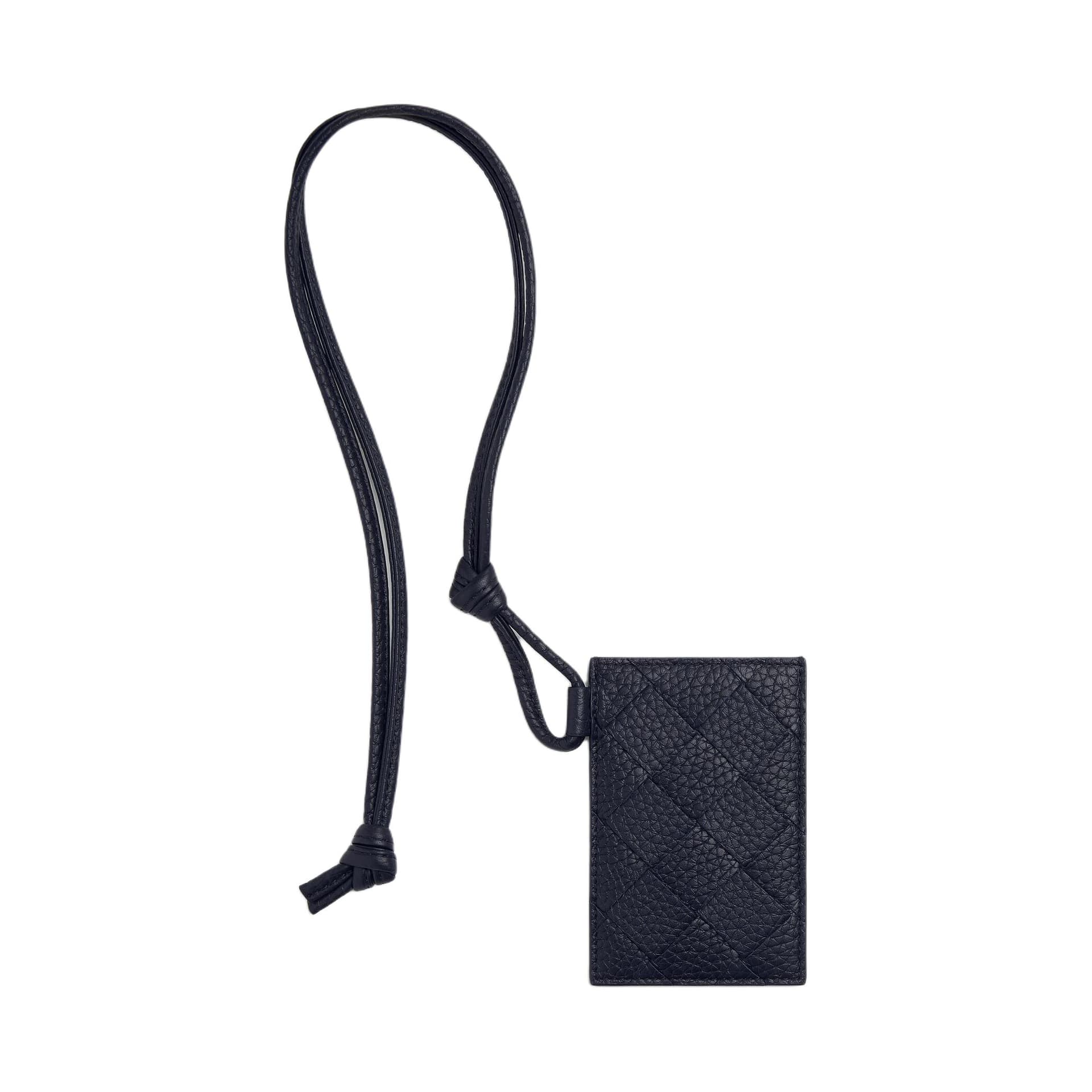 Bottega Veneta Intrecciato Calfskin Card Holder Black Gift Set(Basic Set+Box+Shopping Bag)