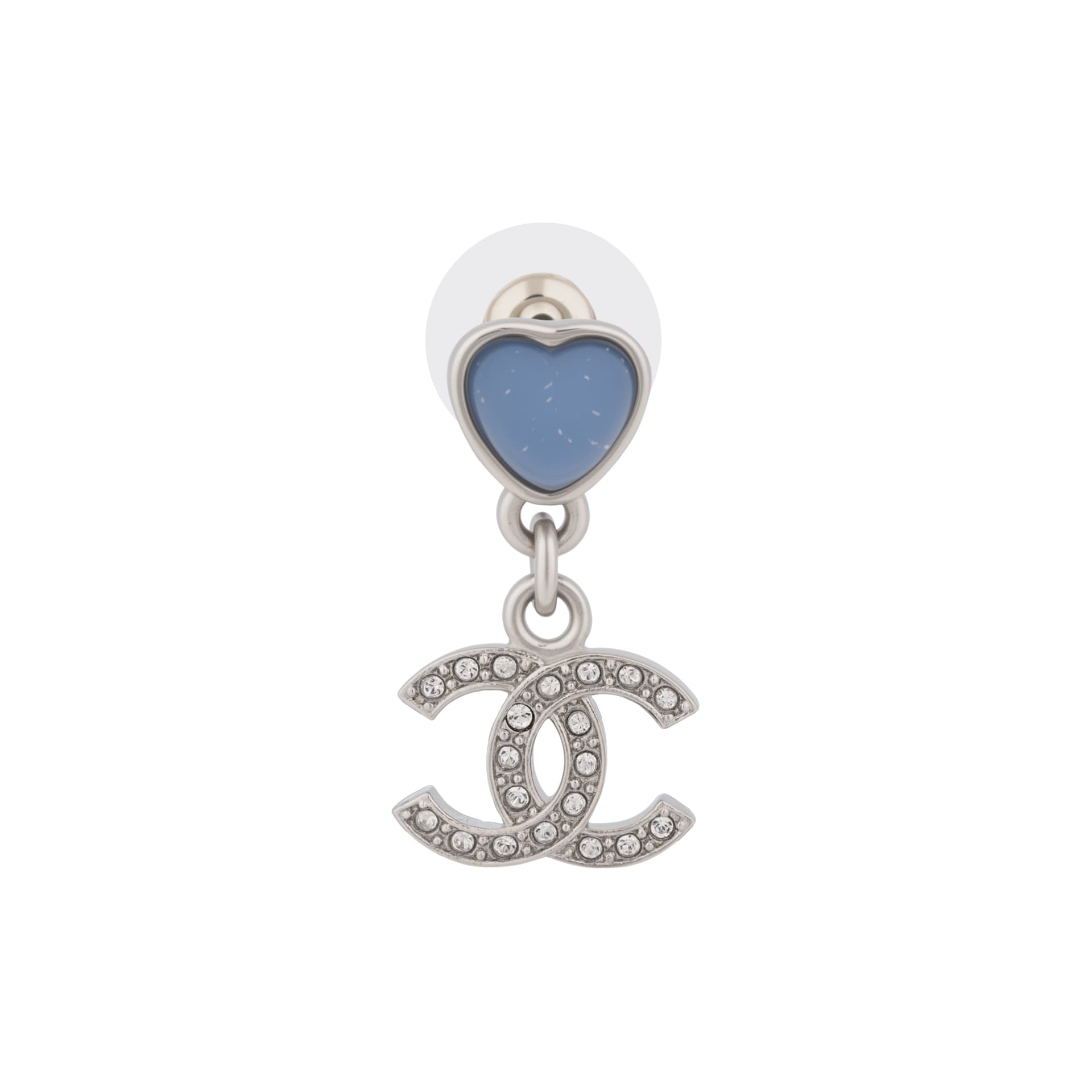 CHANEL HeartShaped Design Earrings