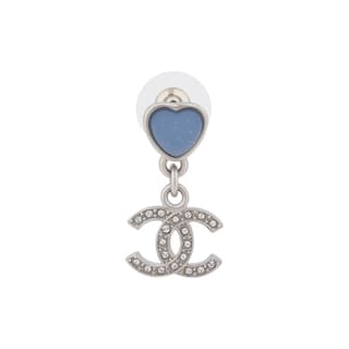 CHANEL Heart Shaped Design Earrings