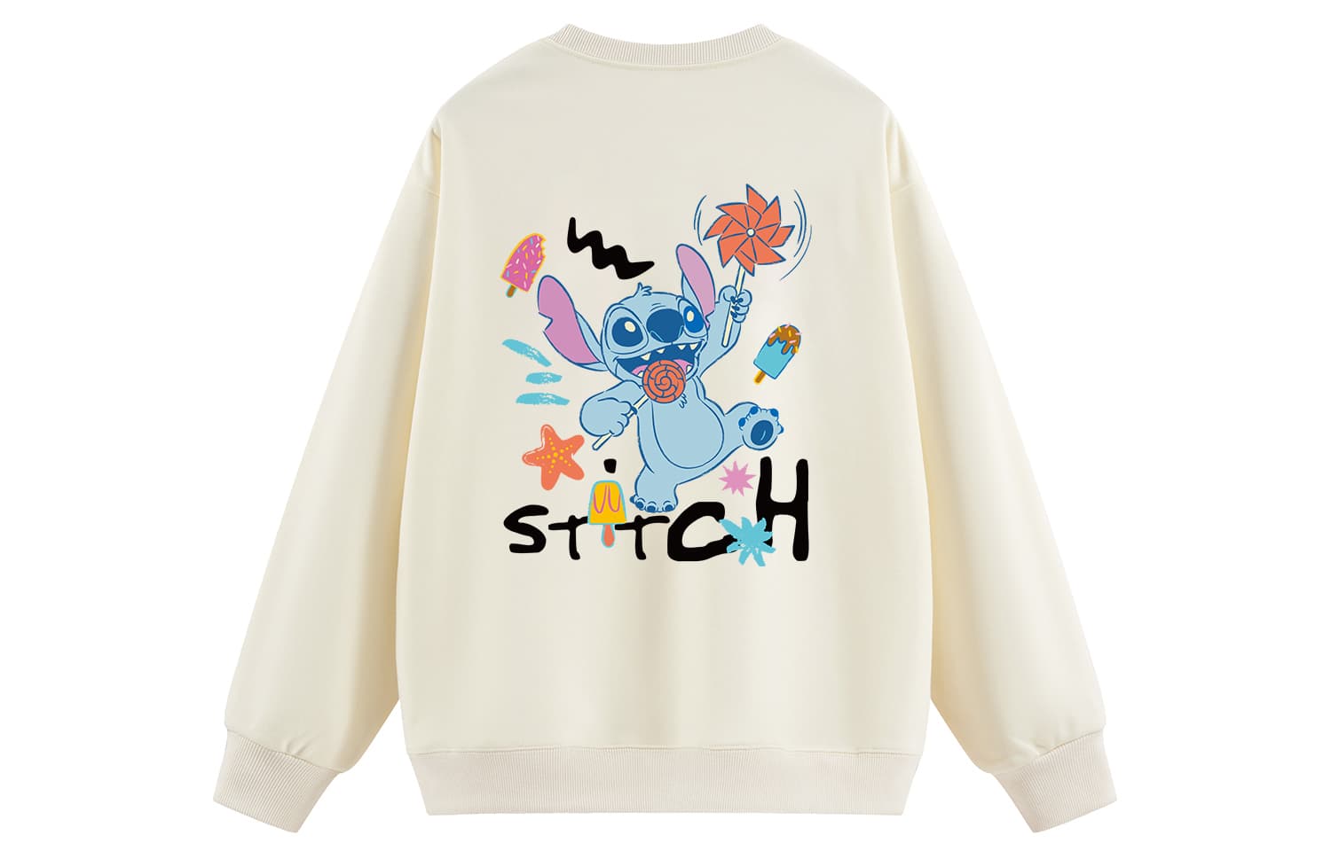 Disney Sweatshirts Crew Neck Moderate Other Apricot