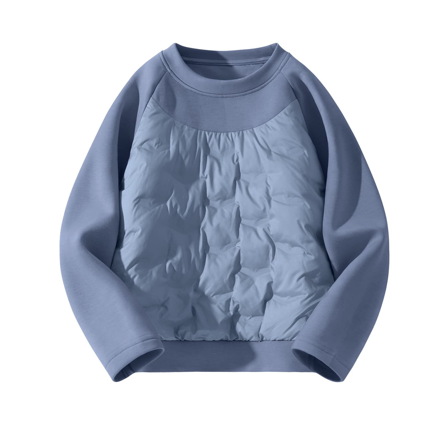 Disney Sweatshirts Crew Neck Moderate Solid Color Blue