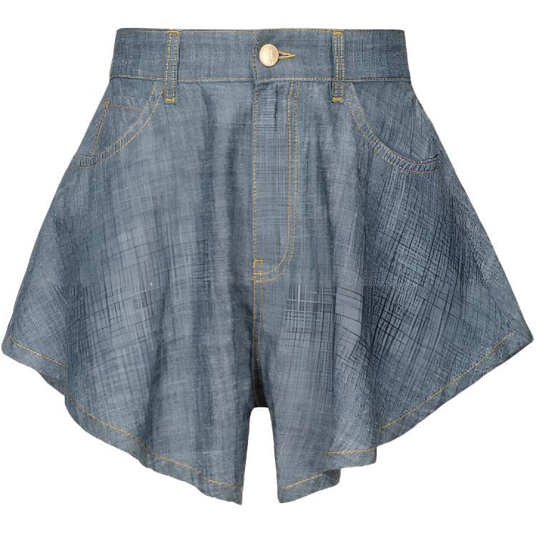 PINKO Denim Blue Moderate Wide Leg Blue