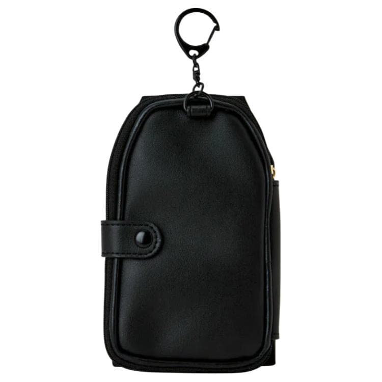 Sanrio PU Polyurethane Synthetic With Polyester Polyvinyl Chloride Key Pouch Black