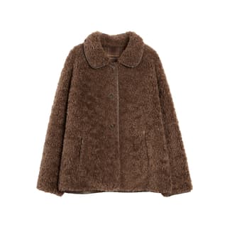 ELLE Furs Coffee Lapel Moderate