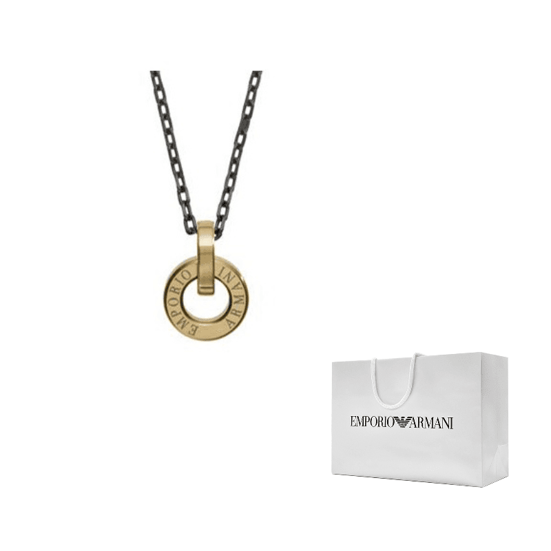 EMPORIO ARMANI Titanium Steel Necklaces Gold