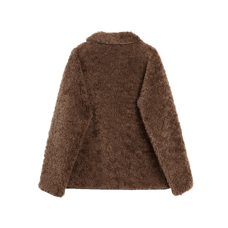 ELLE Furs Coffee Lapel Moderate