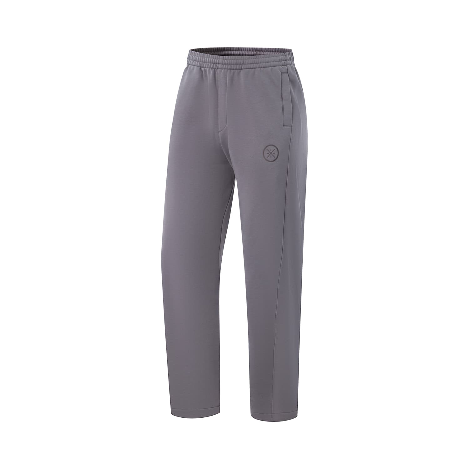 LiNing Carbon Gray Purple Moderate Straight Fit