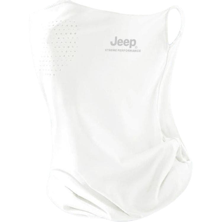 Jeep Polyester Sun Protection Masks White