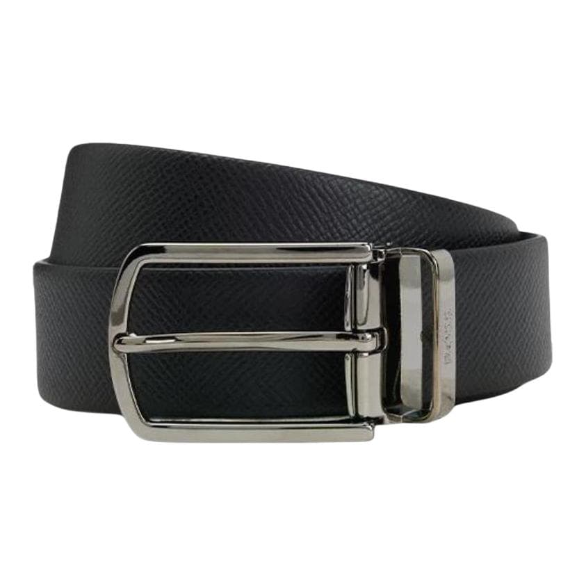 HUGO BOSS Cowhide Split Black Black