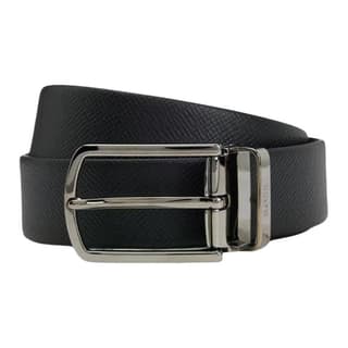 HUGO BOSS Cowhide Split Black