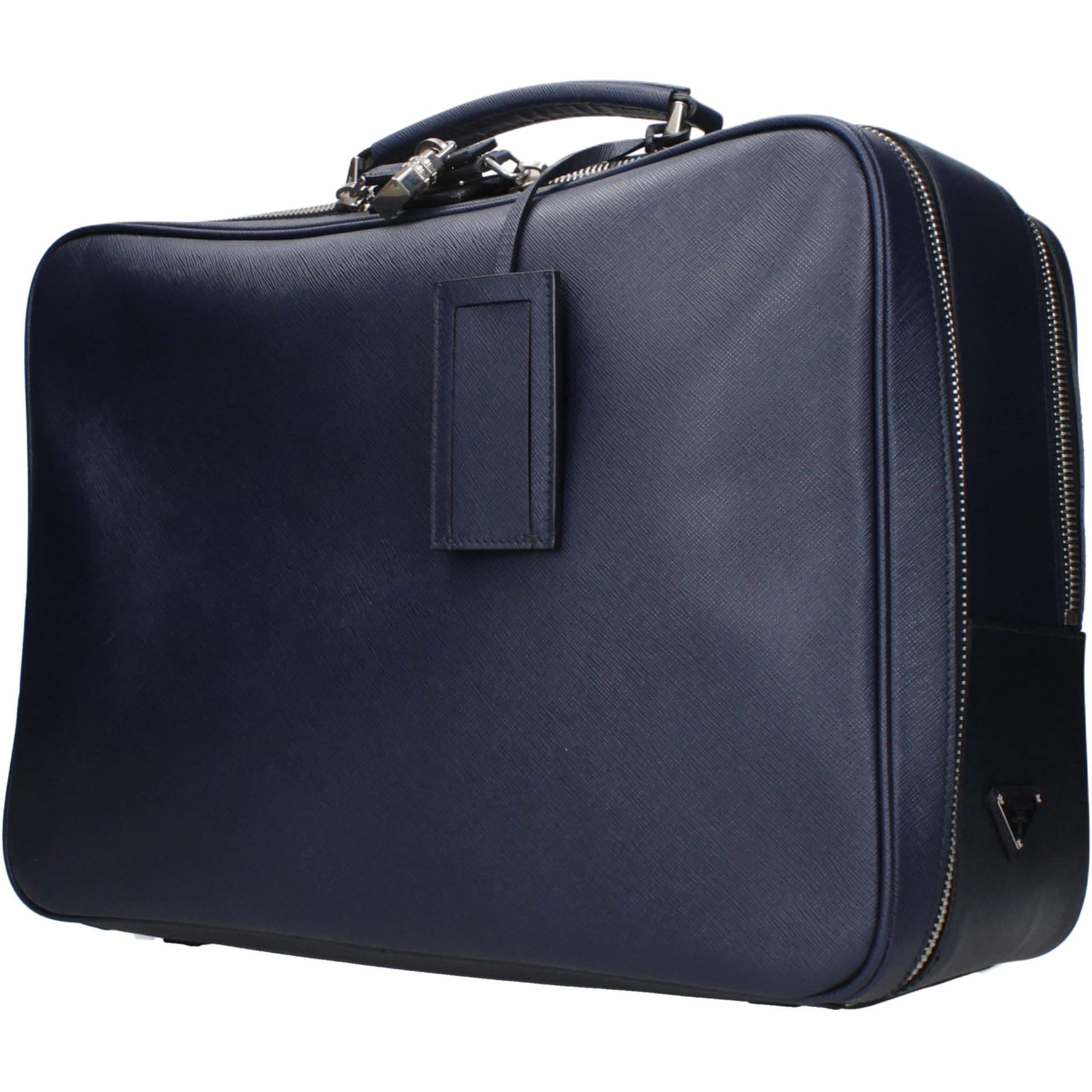 PRADA 22L Travel Bag Marine Blue