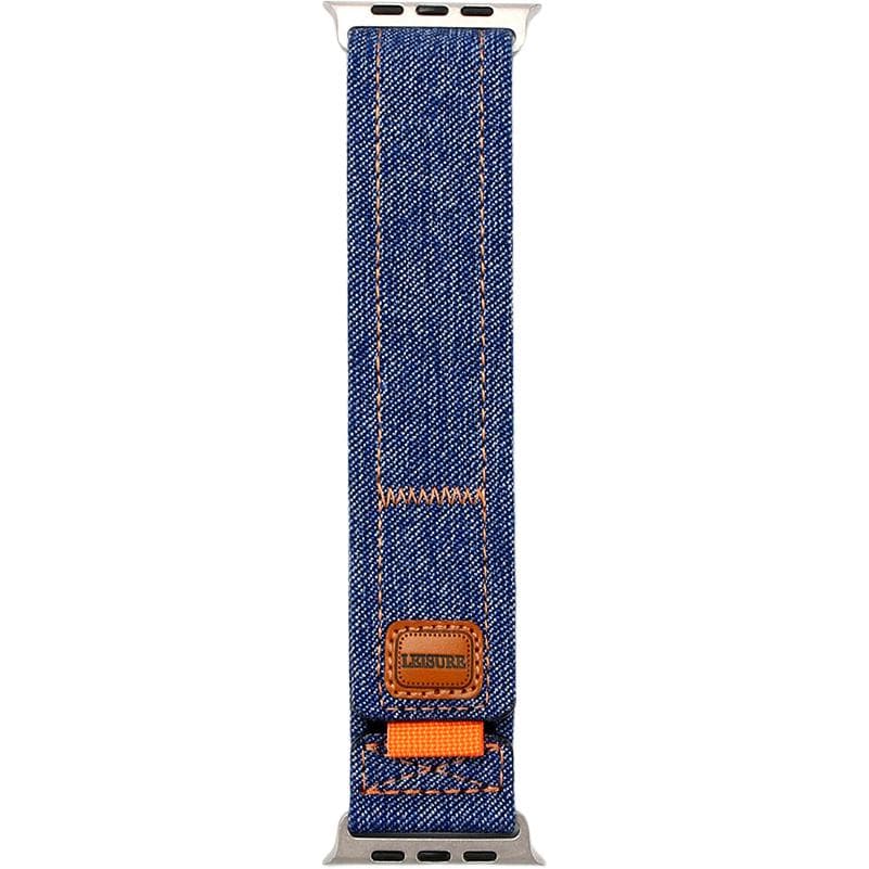 Wepro Strap Apple Compatibility Denim Material Denim Dark Blue