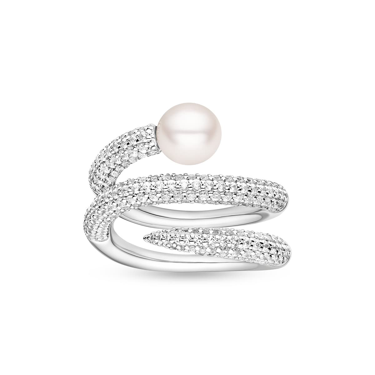 Apm Monaco 925 Sterling Silver Rings Silver White
