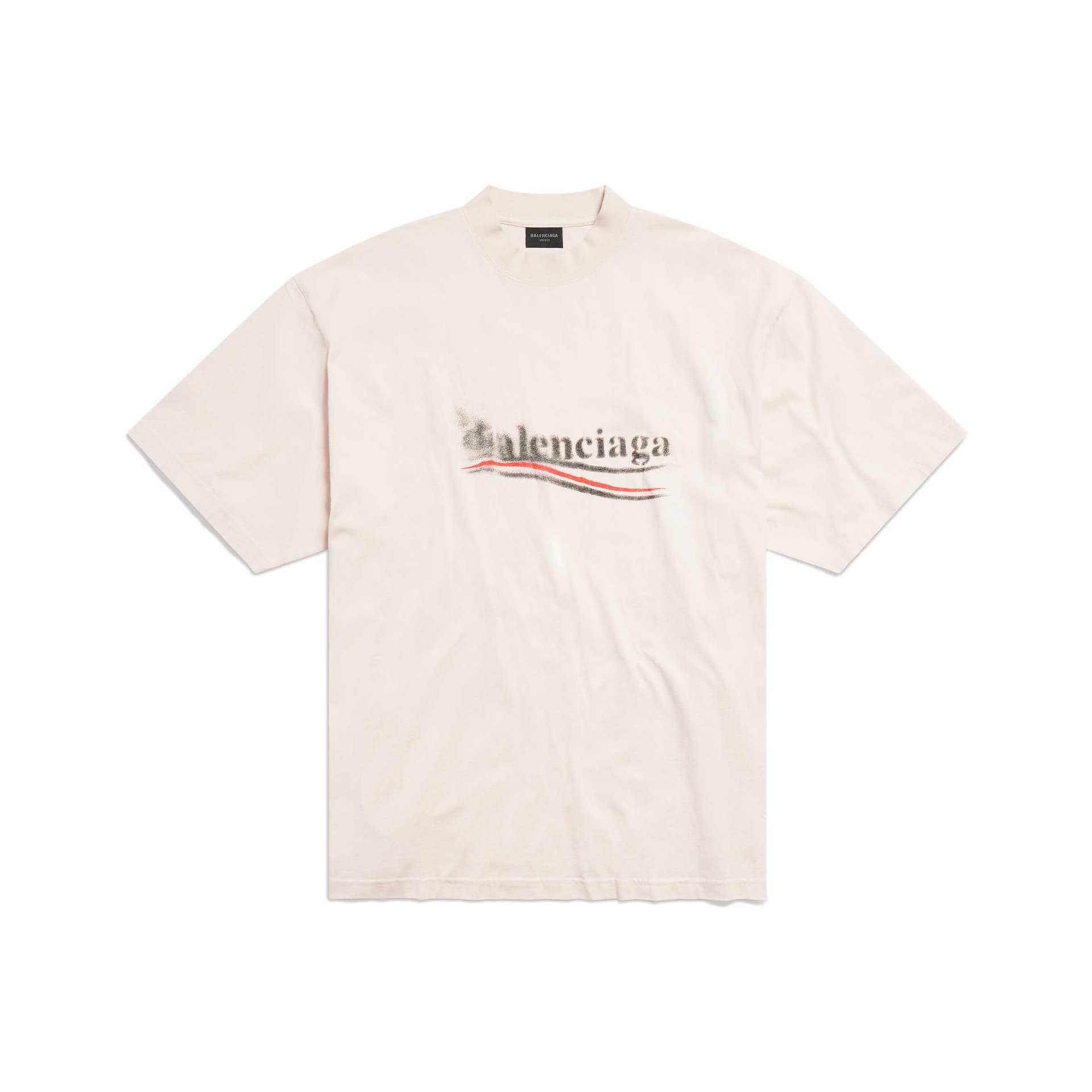 Balenciaga SS24 T Shirt Regular Fit Gray White