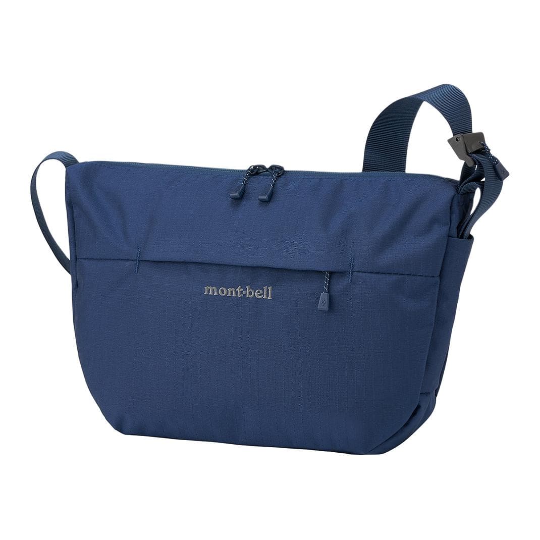 MONTBELL 420 Dan Ballistic® Nylon Tear Fabric Crossbody Bag, Shoulder Bag Small Marine Blue Marine Blue