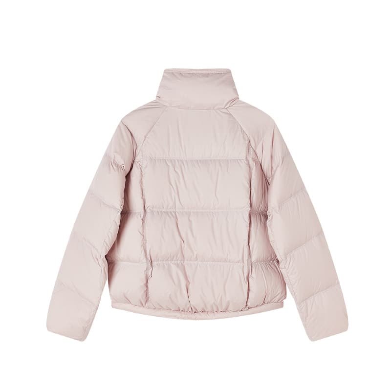XIANGYING Down Jackets Silver Peony Stand Collar Moderate
