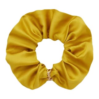 SAINT LAURENT Mulberry Silk Hair Bands Gold