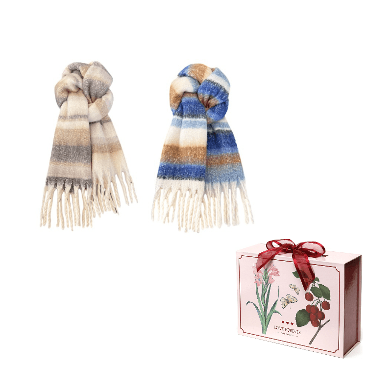 2 Pack (Gray Khaki+Blue Brown)