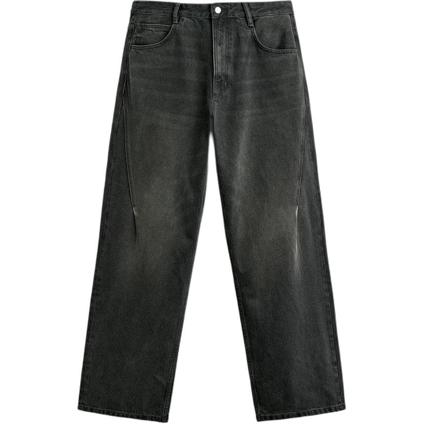 ZARA Jeans Green Moderate Straight Fit