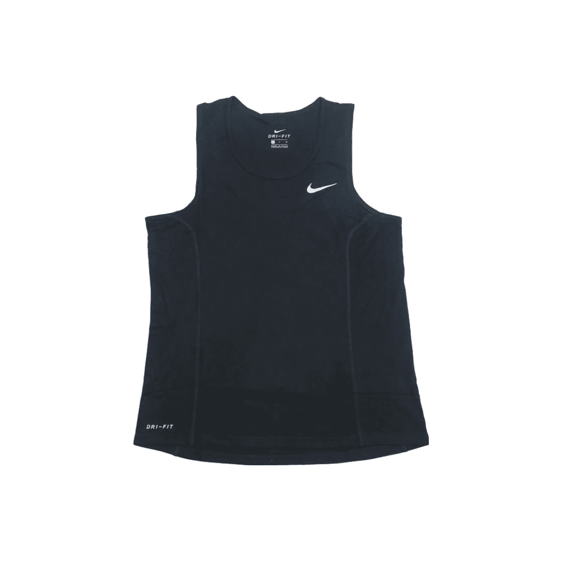 Nike Tank Tops Black Crew Neck Moderate Straight Fit Black