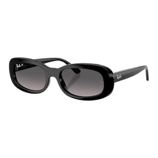 RayBan Propionate Oval Sunglasses Polished Black