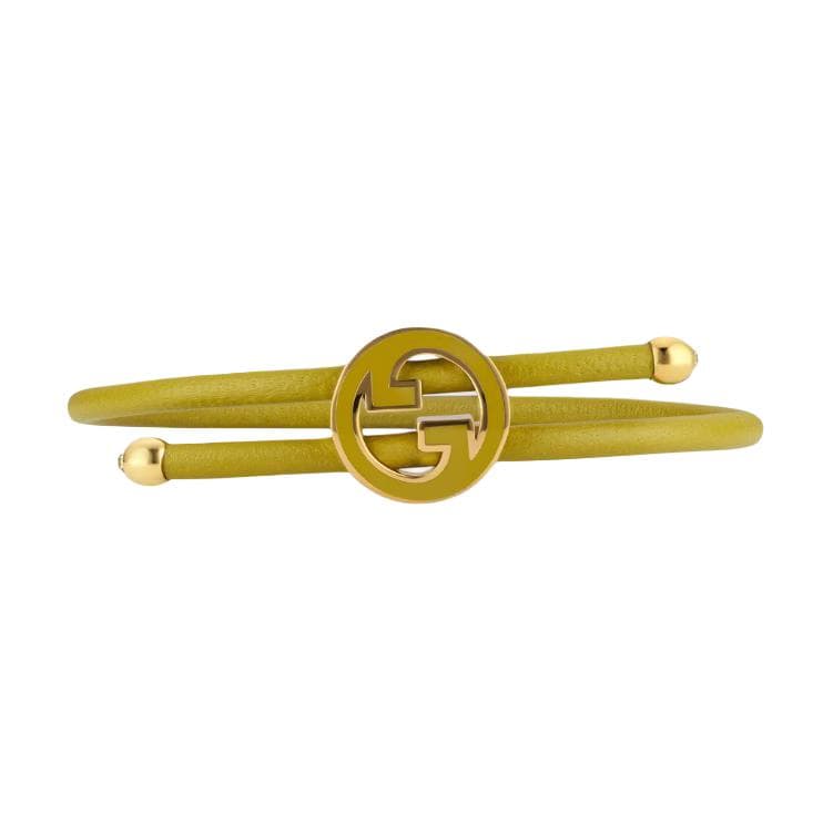 Gucci Bracelet with enamel Round Interlocking G