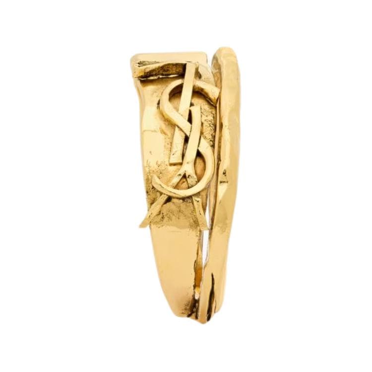 SAINT LAURENT Brass Bangles Bronze Gold