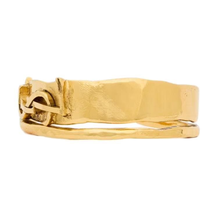 SAINT LAURENT Brass Bangles Bronze Gold