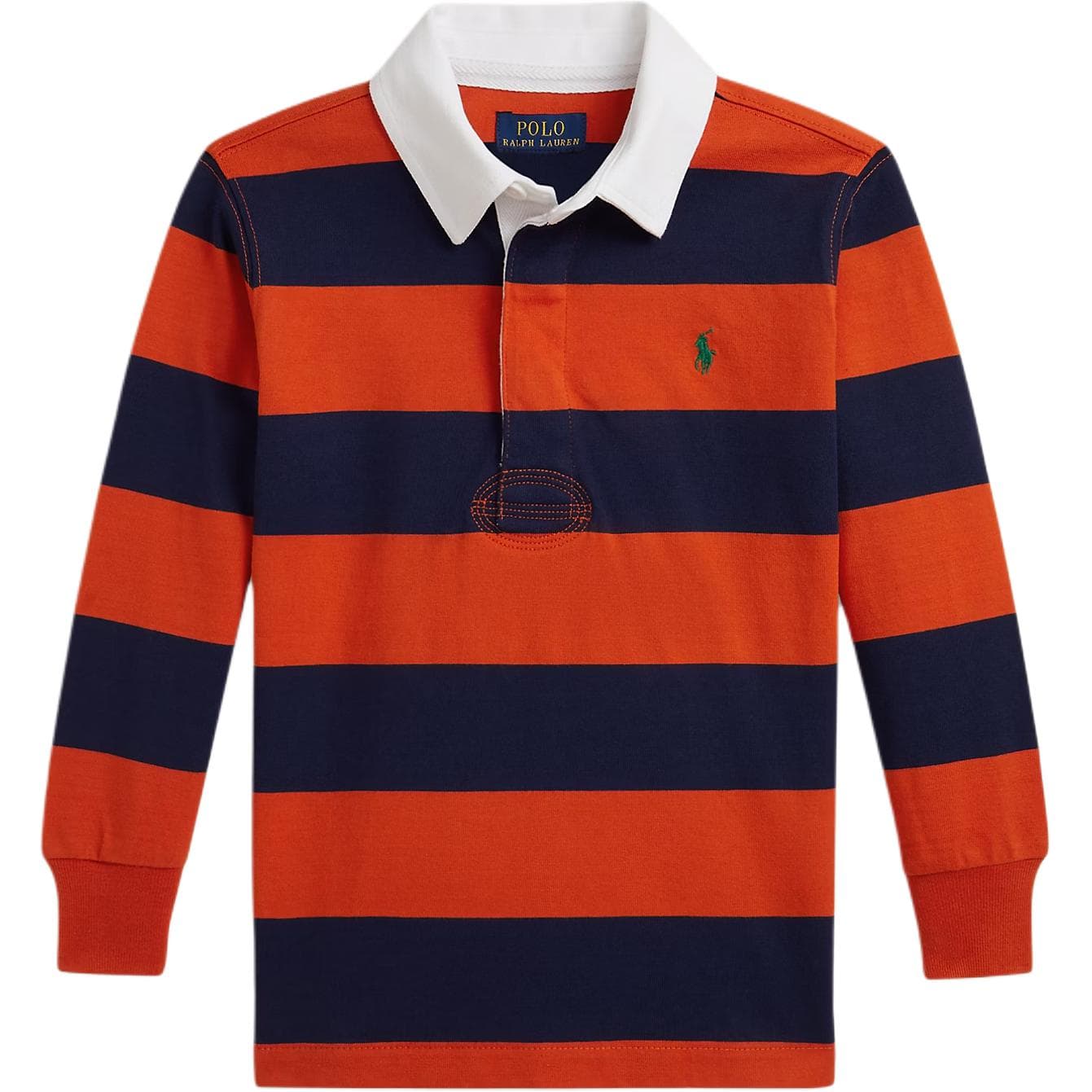 Polo Ralph Lauren Polo Shirt FW25 Orange Blue Children Aged 3 7 Years Old