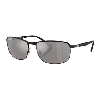 RayBan Metal Irregular Shape Sunglasses Black