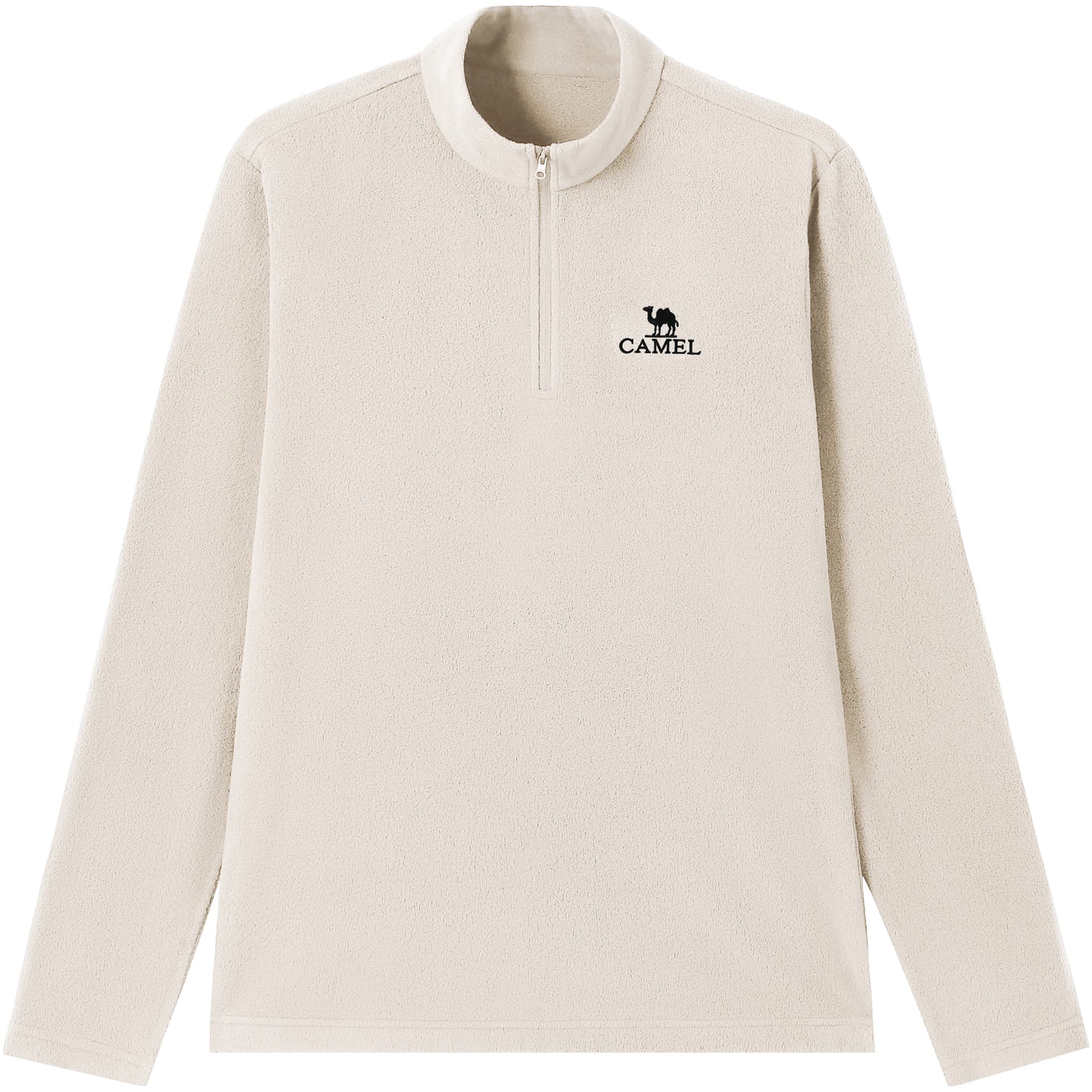 CAMEL Fleece Tops Stand Collar Thickened