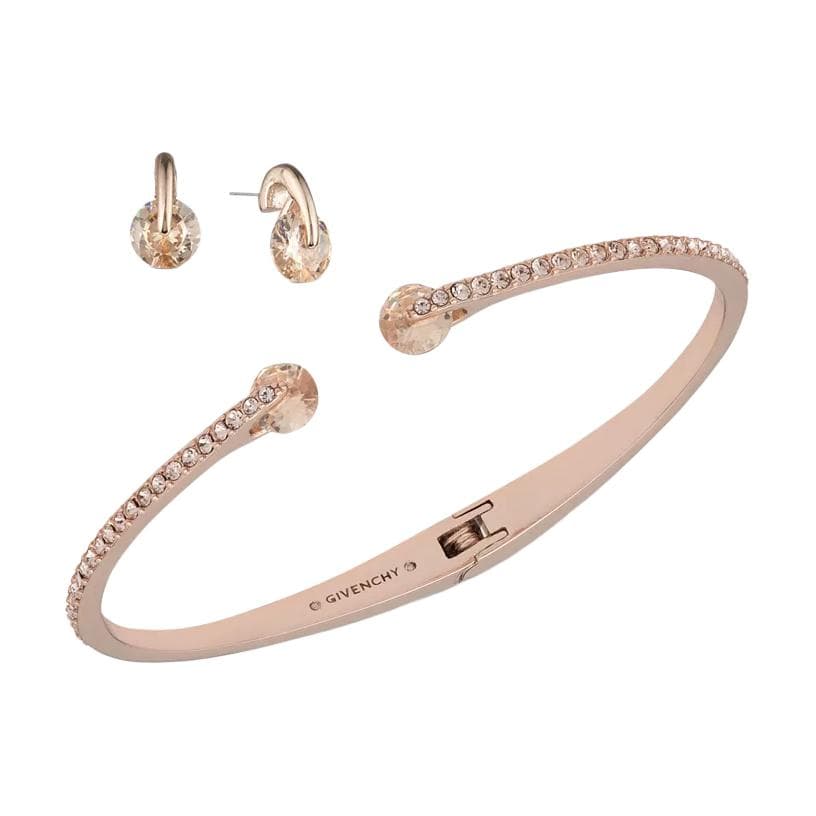 Givenchy Mixed Metal Bangles Silver/Gold/Light Blue/Rose Gold/Purple Rose Gold