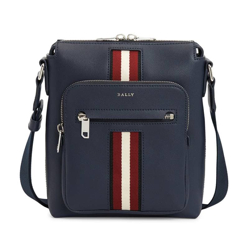 BALLY Cow Crossbody Bag, Shoulder Bag Blue Basic Set (Bag+Dust Bag)