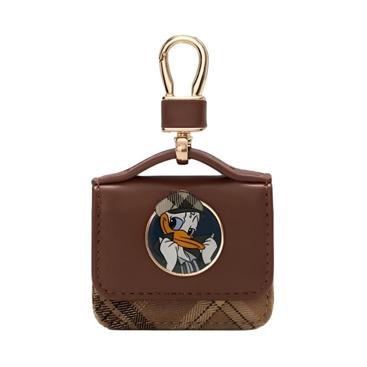Disney Polyester PU Earphone Case Brown Brown