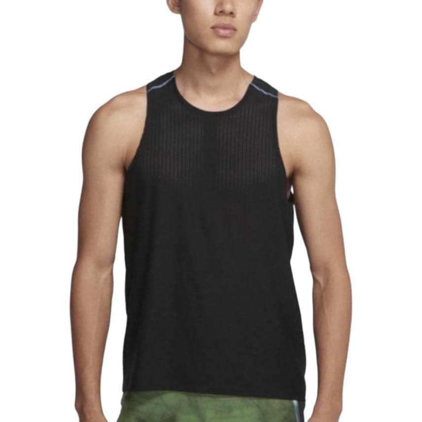 Nike Tank Tops Black Crew Neck Moderate Straight Fit Black