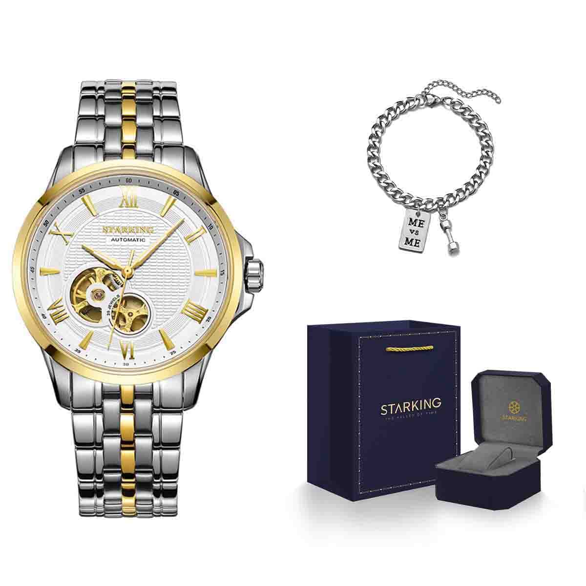 STARKING Automatic Mechanical Movement Watch Watch Black Dial