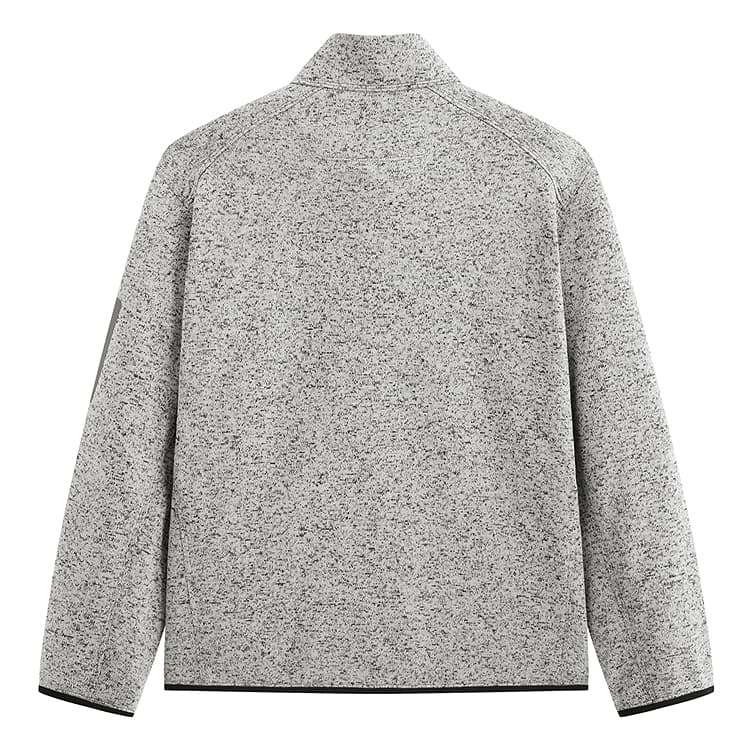 PEACEBIRD MEN Jackets Slate Gray 1 Stand Collar Fleecelined Other