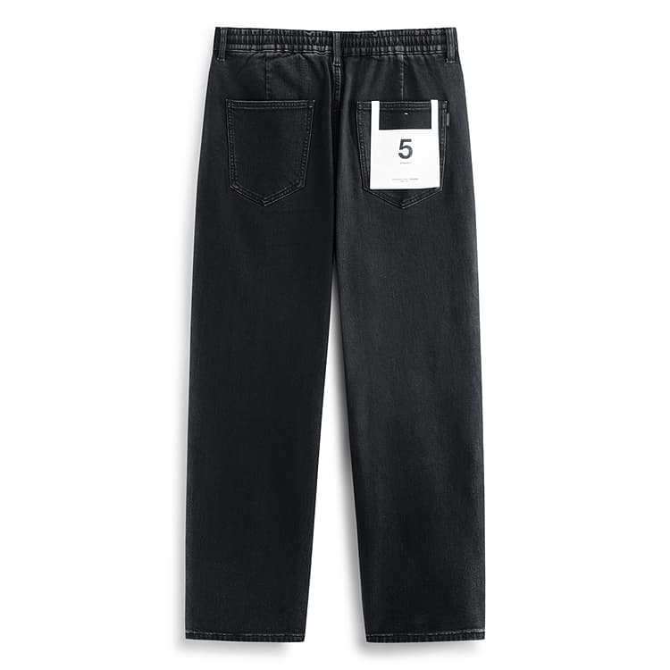 PEACEBIRD MEN Jeans Denim Dark Gray 1 Moderate Straight Fit
