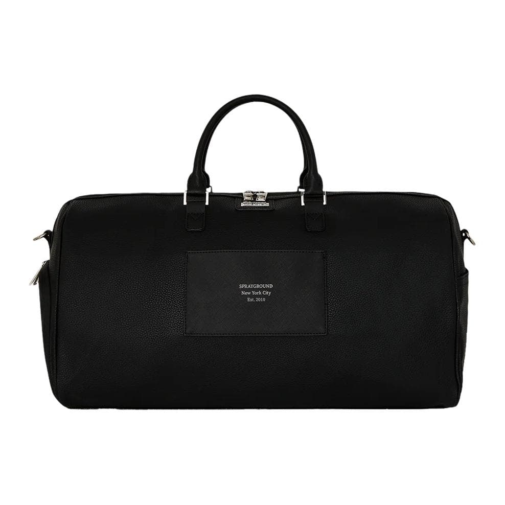 SPRAYGROUND 34L Metal Zippers Accessories Travel Bag Black Black