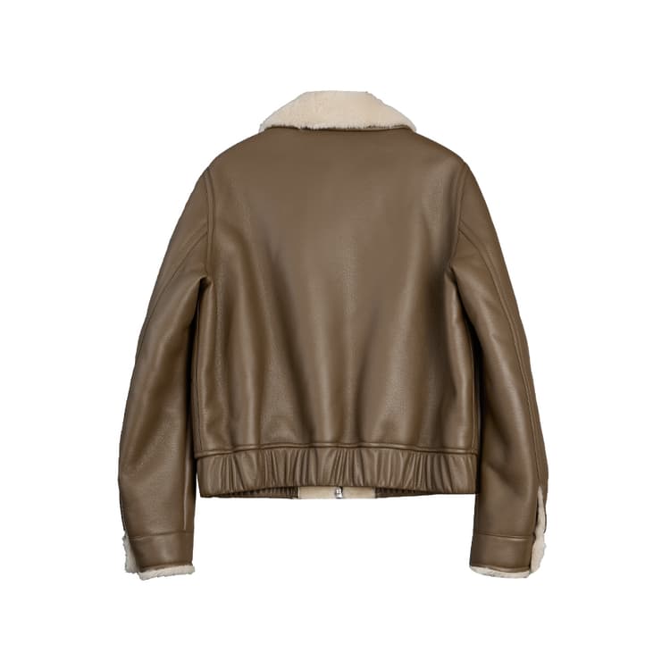 ELLE Furs Coffee Lapel Moderate