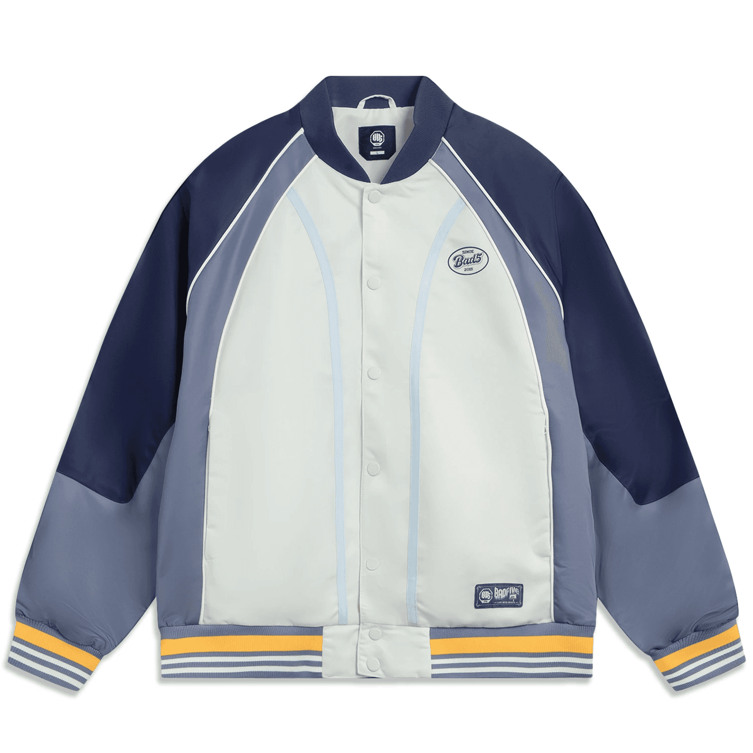 Li Ning Collection Baseball Jacket Ivory/Gale Blue/Dark Ship Blue