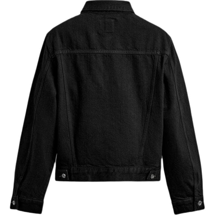 ZARA Denim Jackets Black Lapel Moderate Straight Fit